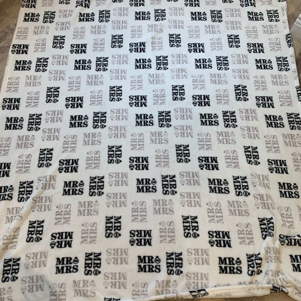 Mr. & Mrs. Throw Blanket